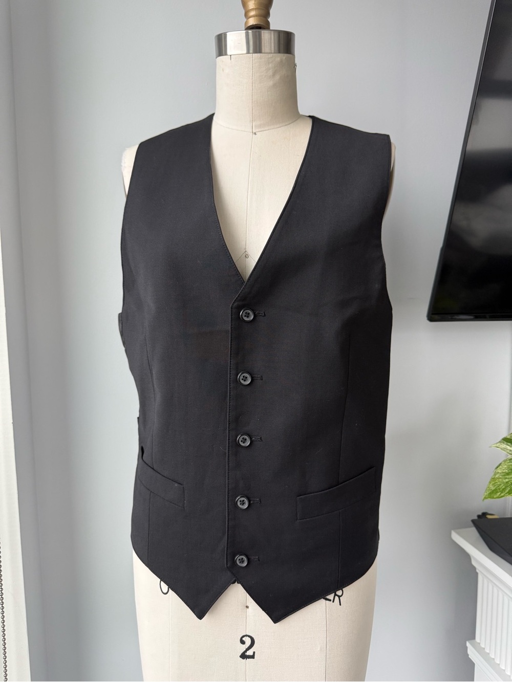 Tiger of Sweden Black Single-Breasted Vest